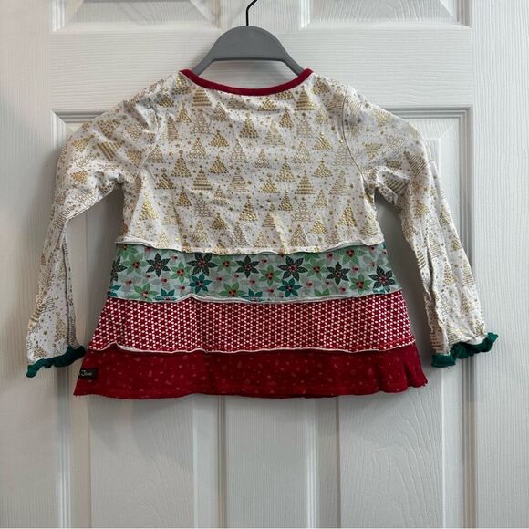 Matilda Jane Choose Your Own Path Yuletide Memories Tunic Top - Size 6 - EUC - Picture 7 of 9